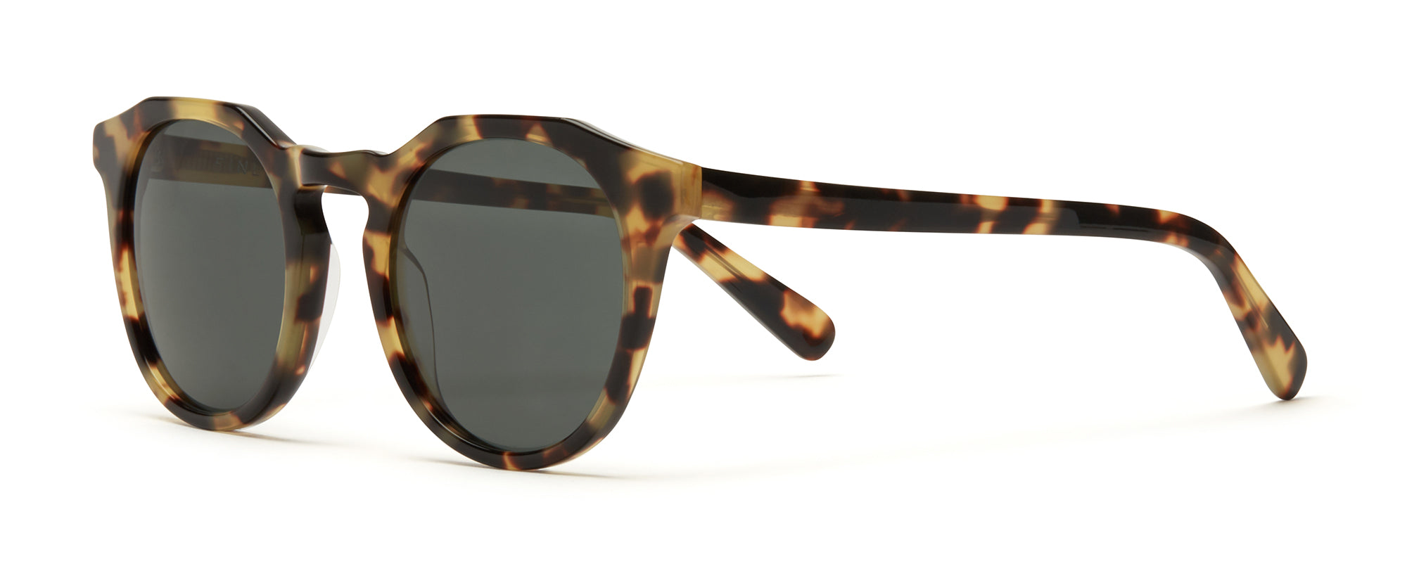 Archer Light Tortoise with Green Lenses Sunglasses | FINLAY